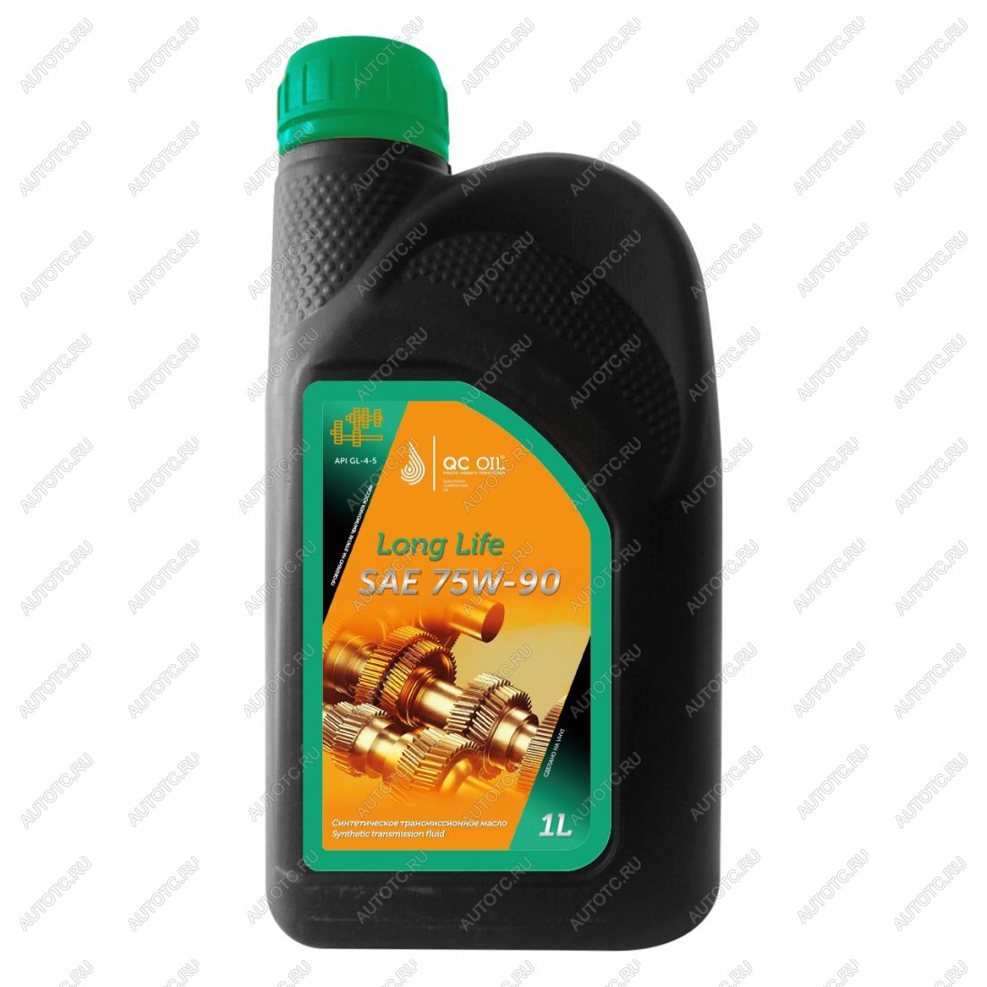 3 899 р. Трансмиссионное масло 75W-90 GL-45 QC OIL Long Life синтетическое плакирующее, канистра 1л QC OIL qcllgl4575w90s1  с доставкой в г. Пермь