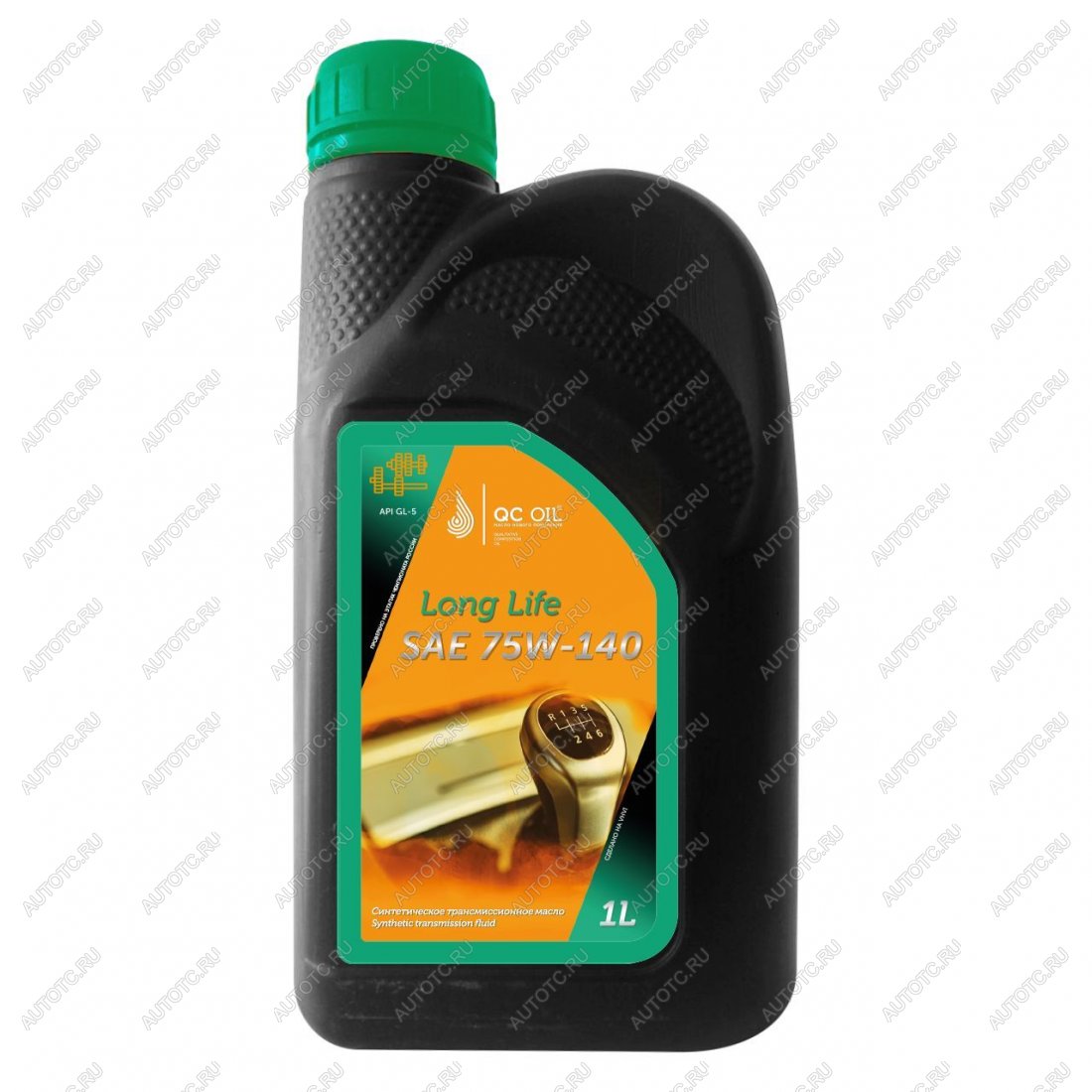 4 299 р. Трансмиссионное масло 75W-140 GL-5 QC OIL Long Life синтетическое плакирующее, канистра 1л QC OIL qcllgl575w140s1  с доставкой в г. Пермь