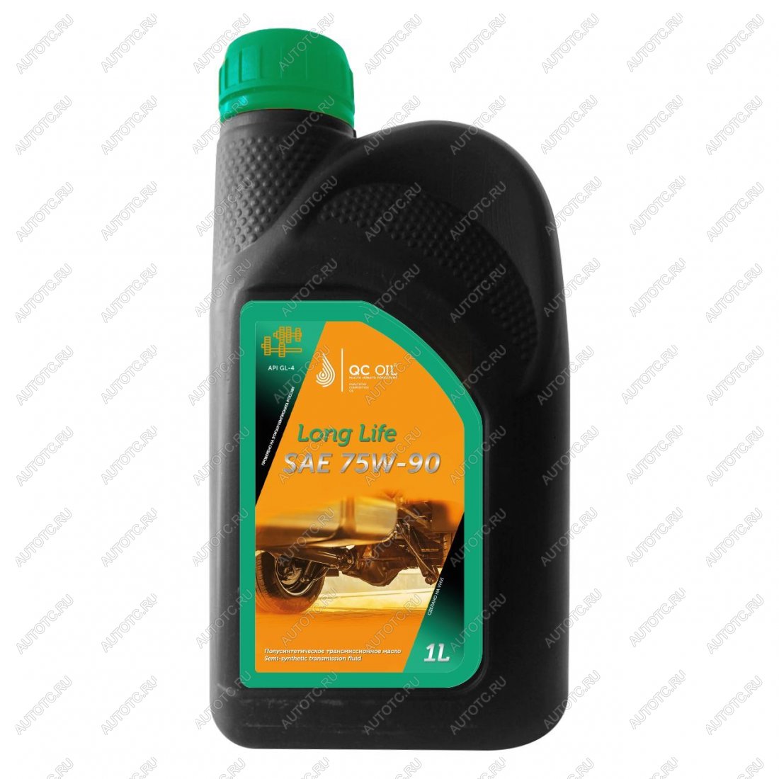 3 399 р. Трансмиссионное масло 75W-90 GL-4 QC OIL Long Life полусинтетическое плакирующее, канистра 1л QC OIL qcllgl475w90p1  с доставкой в г. Пермь