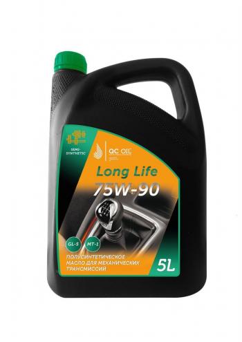 10 249 р. Трансмиссионное масло 75W-90 GL-5 QC OIL Long Life полусинтетическое плакирующее, канистра 5л QC OIL qcllgl575w90p5  с доставкой в г. Пермь. Увеличить фотографию 1