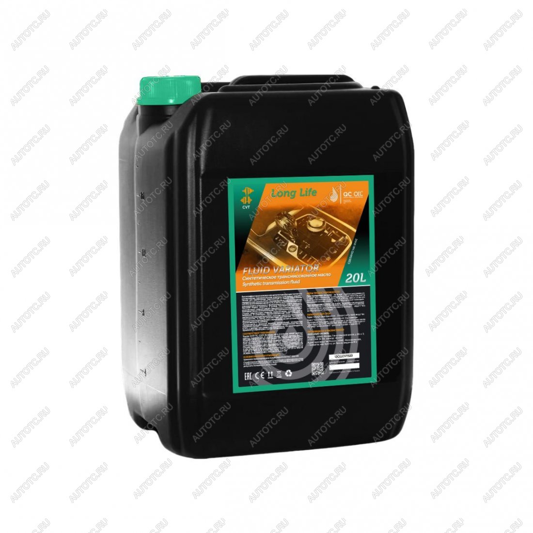 36 999 р. Трансмиссионное масло для вариаторов CVT QC OIL Long Life синтетическое плакирующее, канистра 20л QC OIL qcllcvts20  с доставкой в г. Пермь