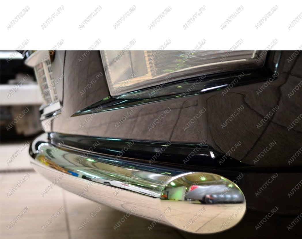 15 649 р. Защита переднего бампера d57 (дуга) Slitkoff  Cadillac Escalade  GMT926 джип 5 дв. (2006-2014) короткая база (нержавейка полированная)  с доставкой в г. Пермь