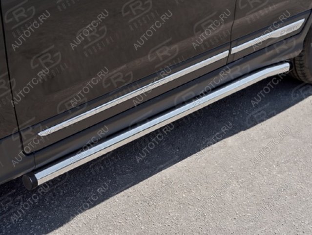18 799 р. Пороги труба SLITKOFF  Chery Tiggo 5  (T21) (2014-2017) дорестайлинг (d57 мм)  с доставкой в г. Пермь