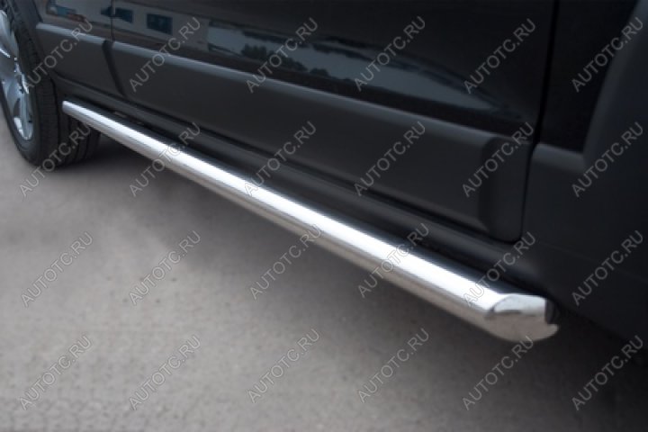 9 999 р. Пороги труба SLITKOFF  Chevrolet Captiva (2011-2013) 1-ый рестайлинг (d57 мм)  с доставкой в г. Пермь