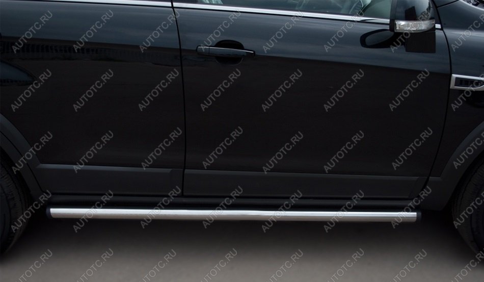 18 799 р. Пороги труба SLITKOFF  Chevrolet Captiva (2011-2013) 1-ый рестайлинг (d57 мм)  с доставкой в г. Пермь