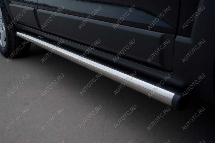 21 649 р. Пороги труба SLITKOFF  Chevrolet Niva  2123 (2002-2008) дорестайлинг (d76 мм)  с доставкой в г. Пермь