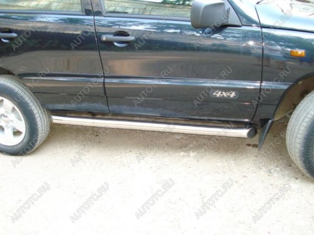 19 999 р. Пороги труба SLITKOFF  Chevrolet Niva  2123 (2002-2008) дорестайлинг (d57 мм)  с доставкой в г. Пермь