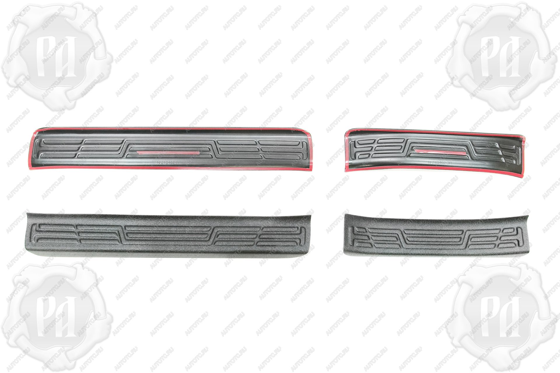 2 499 р. Накладки на внутренние пороги дверей Русская Артель  Geely Emgrand  SS11 (2021-2025) (шагрень)  с доставкой в г. Пермь
