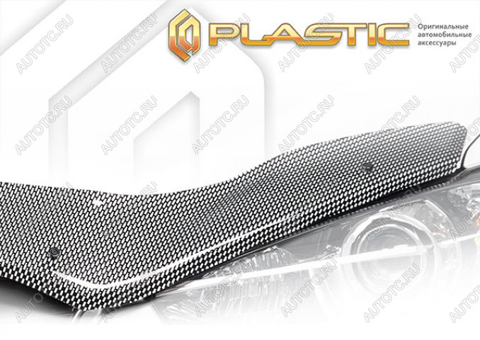 3 399 р. Дефлектор капота (exclusive) Шелкография карбон серебро CA Plastic на Kaiyi X7 I поколение, джип/suv 5 дв. 2024 - н.в.  с доставкой в г. Пермь