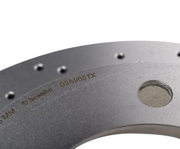 14 449 р. Диск тормозной TOYOTA Land Cruiser (J200) (08-15) LEXUS LX570 передний (1шт.) BREMBO BREMBO 09.a966.1x  с доставкой в г. Пермь. Увеличить фотографию 4