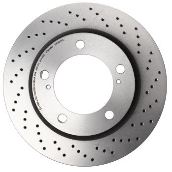 14 449 р. Диск тормозной TOYOTA Land Cruiser (J200) (08-15) LEXUS LX570 передний (1шт.) BREMBO BREMBO 09.a966.1x  с доставкой в г. Пермь. Увеличить фотографию 3