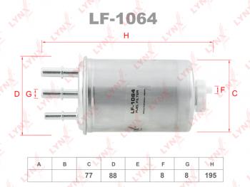 Фильтр топливный FORD Transit,Focus,Mondeo (1.8 2.0 TDI) HYUNDAI Terracan KIA Carnival LYNX LYNX lf1064