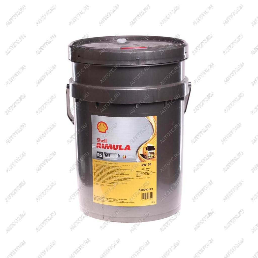22 799 р. Масло дизельное RIMULA R6 ME 5W30 E4E7CF синт.20л SHELL SHELL 550052172  с доставкой в г. Пермь