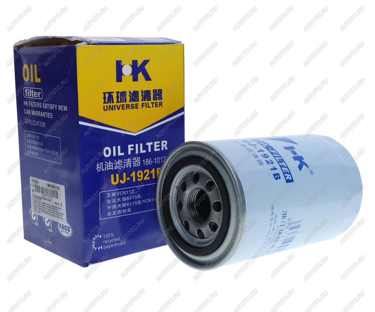 2 199 р. Фильтр масляный КАМАЗ Компас-912 (дв.590.10) OE YUCHAI 186-1012240  с доставкой в г. Пермь