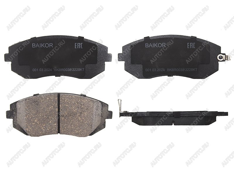 1 159 р. Колодки тормозные перед SUBARU IMPREZA GR 07- FORESTER SH 07- BAIKOR BKBR0038  с доставкой в г. Пермь