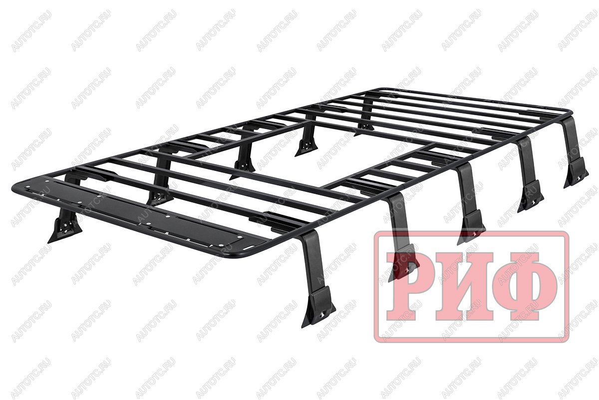 58 259 р. Багажник экспедиционный (платформа) РИФ 1500х2750 мм ГАЗ Соболь (для ам с люком)  rifgaz-roof6  с доставкой в г. Пермь