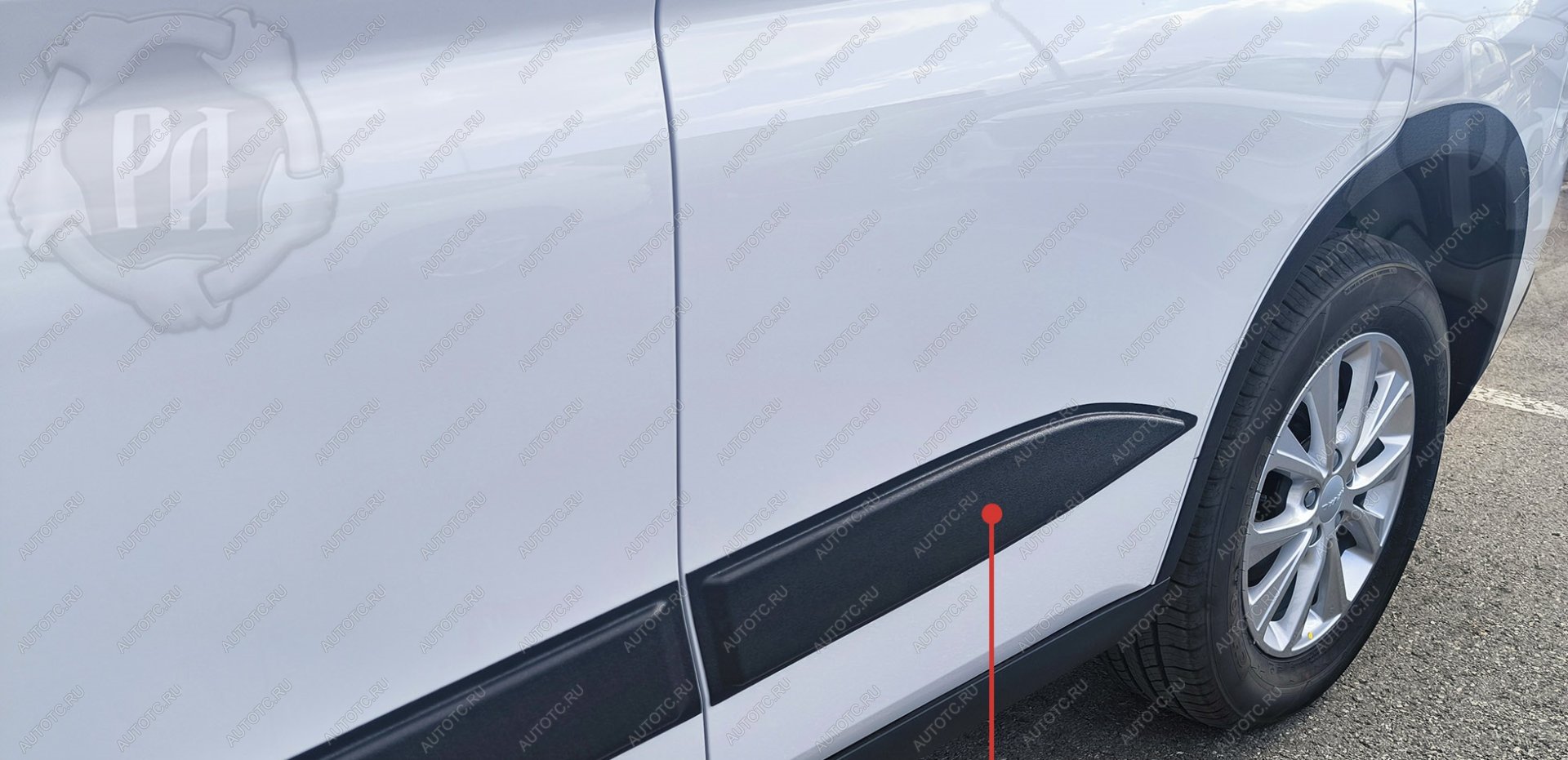 809 р. Молдинг двери задний правый Русская Артель  Haval M6 (2021-2025) (шагрень)  с доставкой в г. Пермь