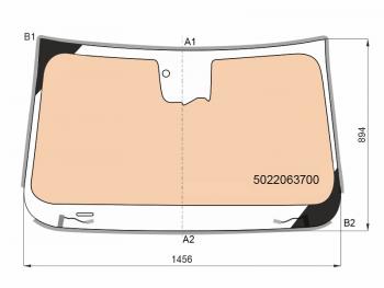 Стекло лобовое (Обогрев полный Камера Датчик дождя Молдинг) Geely Tugella 19- FUYAO 5022063700