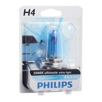 1 449 р. Лампа 12V H4 6055W P43t-38 5000K блистер (1шт.) Diamond Vision PHILIPS PHILIPS 12342dvb1  с доставкой в г. Пермь. Увеличить фотографию 1