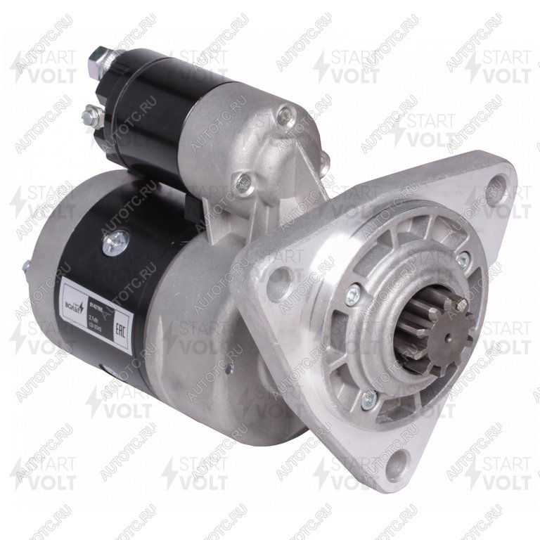 11 499 р. Стартер МТЗ-80,82,ГАЗ,ПАЗ дв.ММЗ-Д240,245,260 12В 2.7кВт STARTVOLT STARTVOLT lst0342  с доставкой в г. Пермь