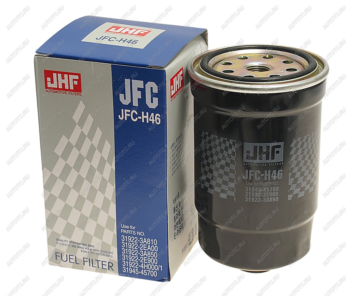 1 469 р. Фильтр топливный HYUNDAI HD65,78,County дв.D4DD ЕВРО-3 (под датчик) (JFC-H46) JHF JHF 31945-45700  с доставкой в г. Пермь