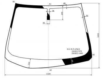 Стекло лобовое NISSAN NOTE 12-20 XYG E12-R-P LFW/X