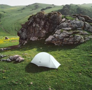 23 449 р. Палатка Naturehike Cloud Up tents UL Si 2-местная, алюминиевый каркас, серая  cnk2450ws017-g2  с доставкой в г. Пермь. Увеличить фотографию 3
