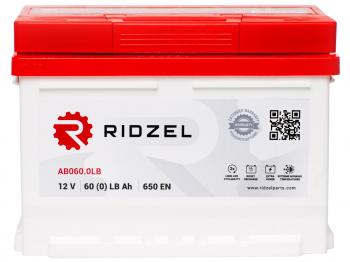 Аккумулятор RIDZEL 60Ач обратная полярность, низкий RIDZEL 6ст60(0) ab060.0lb