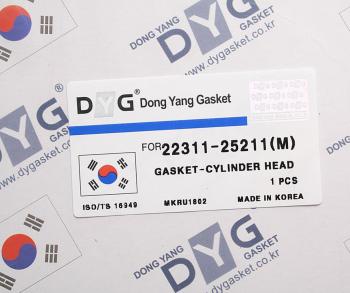 1 289 р. Прокладка головки блока HYUNDAI Sonata (04-) (2.4) (M) DYG DYG 22311-25211  с доставкой в г. Пермь. Увеличить фотографию 2