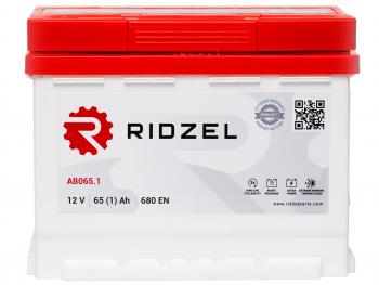7 849 р. Аккумулятор RIDZEL 65Ач RIDZEL 6ст65(1) ab065.1  с доставкой в г. Пермь. Увеличить фотографию 1