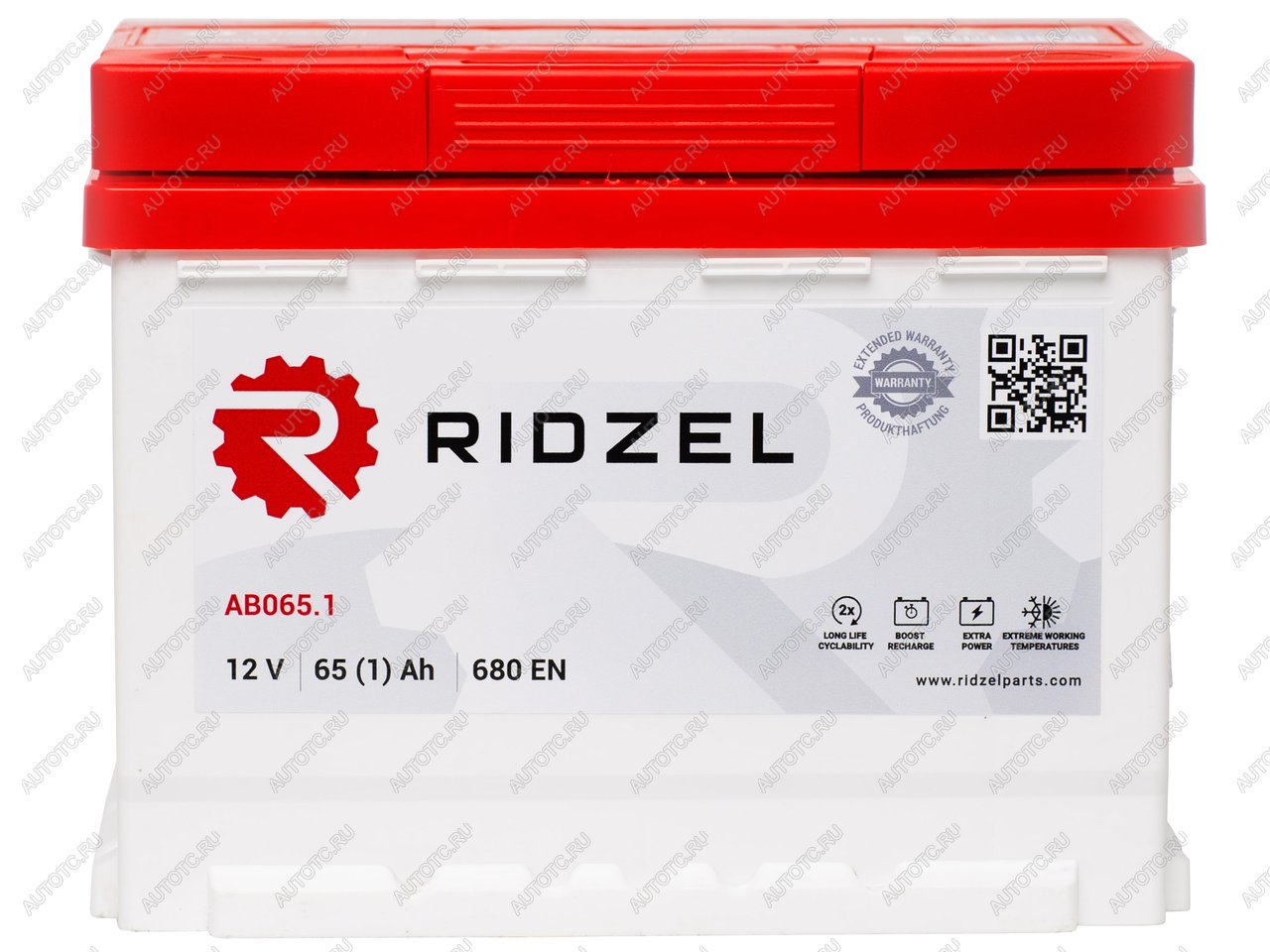 7 849 р. Аккумулятор RIDZEL 65Ач RIDZEL 6ст65(1) ab065.1  с доставкой в г. Пермь