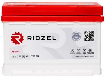 9 299 р. Аккумулятор RIDZEL 75Ач RIDZEL 6ст75(1) ab075.1  с доставкой в г. Пермь. Увеличить фотографию 1
