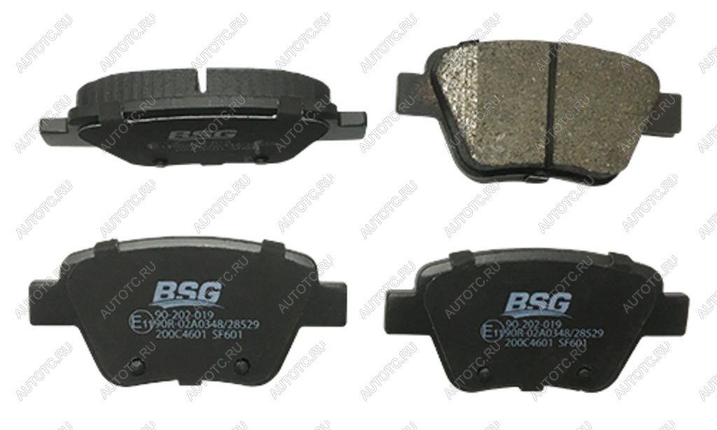 1 199 р. Колодки тормозные VW Caddy (15-) задние (4шт.) BSG BSG bsg90200033 BSG bsg90200033  с доставкой в г. Пермь