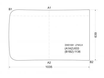 Стекло лобовое Mack Ch 89-09 XYG DW01081 LFW/LH