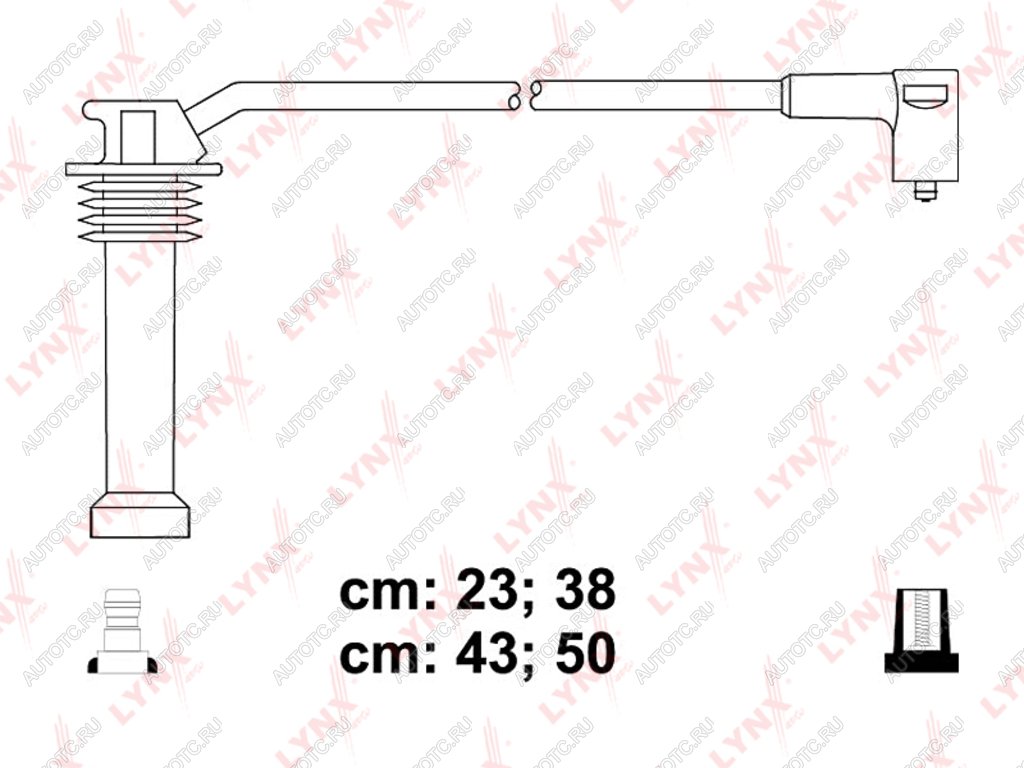 1 649 р. Провод высоковольтный FORD Focus 2 комплект LYNX LYNX spe3011  с доставкой в г. Пермь