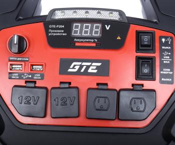 23 799 р. Устройство пусковое 12-15V 1250А 18000мАч (power bank) инвертор с компрессором GTE GTE gte-p204  с доставкой в г. Пермь. Увеличить фотографию 3