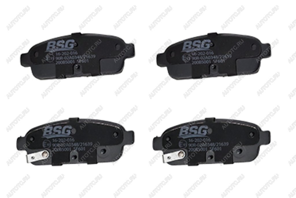 1 349 р. Колодки тормозные CHEVROLET Cruze (09-),Orlando (10-) задние (4шт.) BSG BSG bsg65200019  с доставкой в г. Пермь