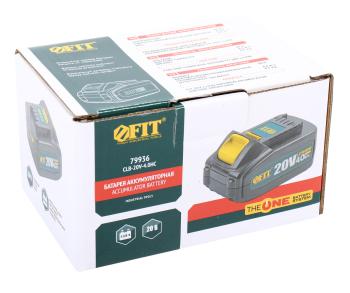 7 599 р. Аккумулятор для электроинструмента 20.0В 4.0Ач FIT FIT clb-20v-4.0hc  с доставкой в г. Пермь. Увеличить фотографию 4