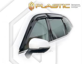 Дефлектора окон (рынок Китая) CA-Plastic Haval H6  B01 (2020-2024) (серия Classic полупрозрачный)