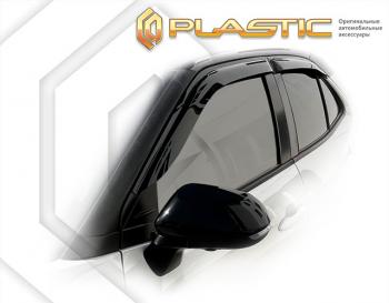 1 999 р. Дефлектора окон CA-Plastic  Toyota Yaris Cross  XP210 (2020-2023) дорестайлинг (серия Classic полупрозрачный)  с доставкой в г. Пермь. Увеличить фотографию 2