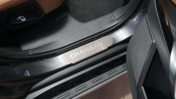 Накладки на пороги задние (лист шлифованный надпись Changan) 2шт  chancs95new2401