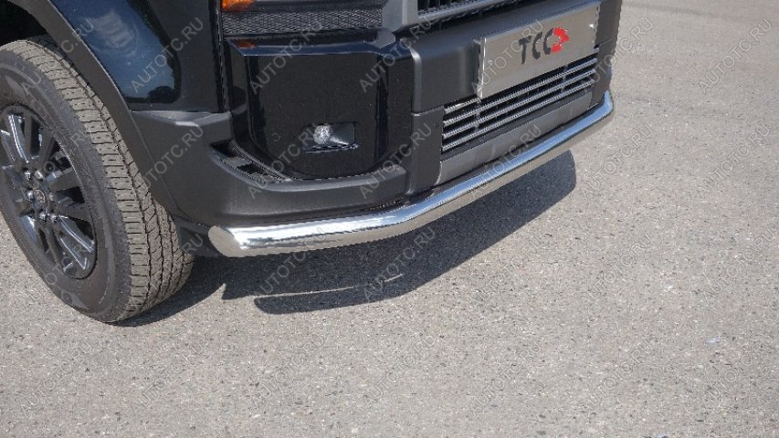 25 399 р. Защита передняя нижняя d76.1 мм ТСС Тюнинг  Toyota Land Cruiser Prado  J250 (2023-2025) (нержавейка)  с доставкой в г. Пермь