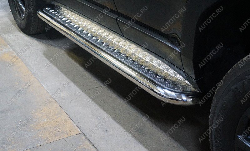36 999 р. Пороги с площадкой ТСС Тюнинг  Toyota Land Cruiser Prado  J250 (2023-2025) (d60.3 мм)  с доставкой в г. Пермь