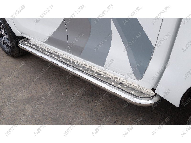 36 999 р. Пороги с площадкой ТСС Тюнинг JAC T9 Pickup Double Cab (2021-2025) (d60.3 мм)  с доставкой в г. Пермь