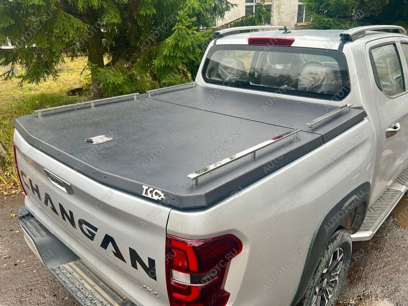 19 999 р. Рейлинги на крышку кузова (комплект Premium)(3.0D) ТСС Тюнинг  Isuzu D-Max  RG (2020-2023) DoubleCab (нержавеющая сталь)  с доставкой в г. Пермь