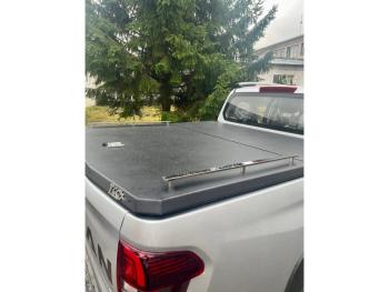 Рейлинг длинный на крышку кузова (комплект Premium) ТСС Тюнинг Mitsubishi L200  5 KK,KL (2018-2022) рестайлинг (нержавеющая сталь)