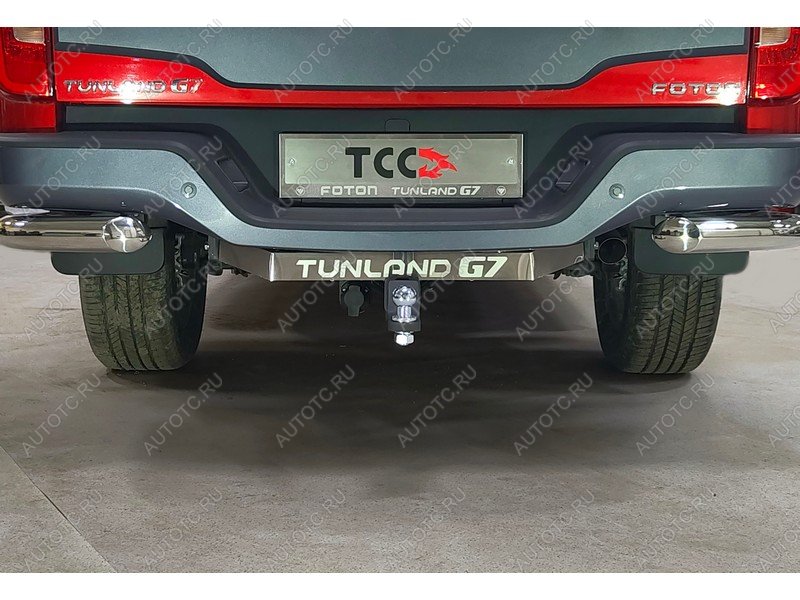 21 949 р. Фаркоп (тягово-сцепное устройство)(2.0 Diesel АКПП 4WD) ТСС Тюнинг  Foton Tunland G7 (2022-2025) Double Cab (шар E, надпись Tunland G7)  с доставкой в г. Пермь