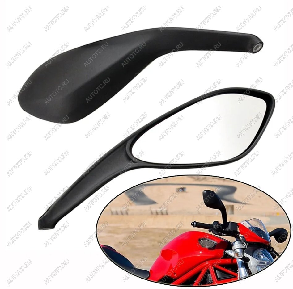 5 349 р. Зеркала для мотоцикла Ducati Monster 6596956967961100 06-16, Streetfighter 848 09-15  пм-00031110  с доставкой в г. Пермь