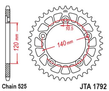 3 599 р. Звезда цепного привода JTR1792 48ZBK  jtr1792.48zbk  с доставкой в г. Пермь. Увеличить фотографию 1