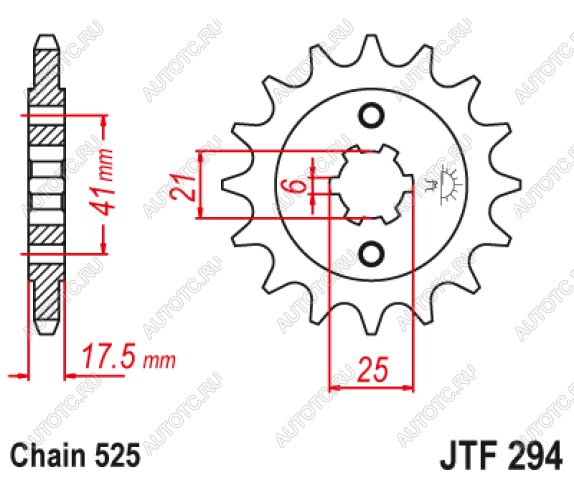 2 399 р. Звезда цепного привода JTF294 15  jtf294.15  с доставкой в г. Пермь